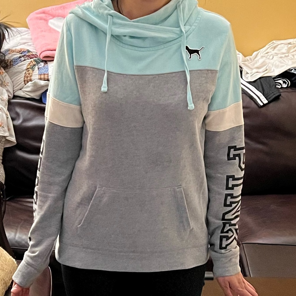 Like New VS Pink XS Light Fleece Hoodie